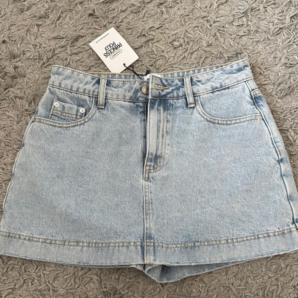 Light Blue Princess Polly Denim Skort